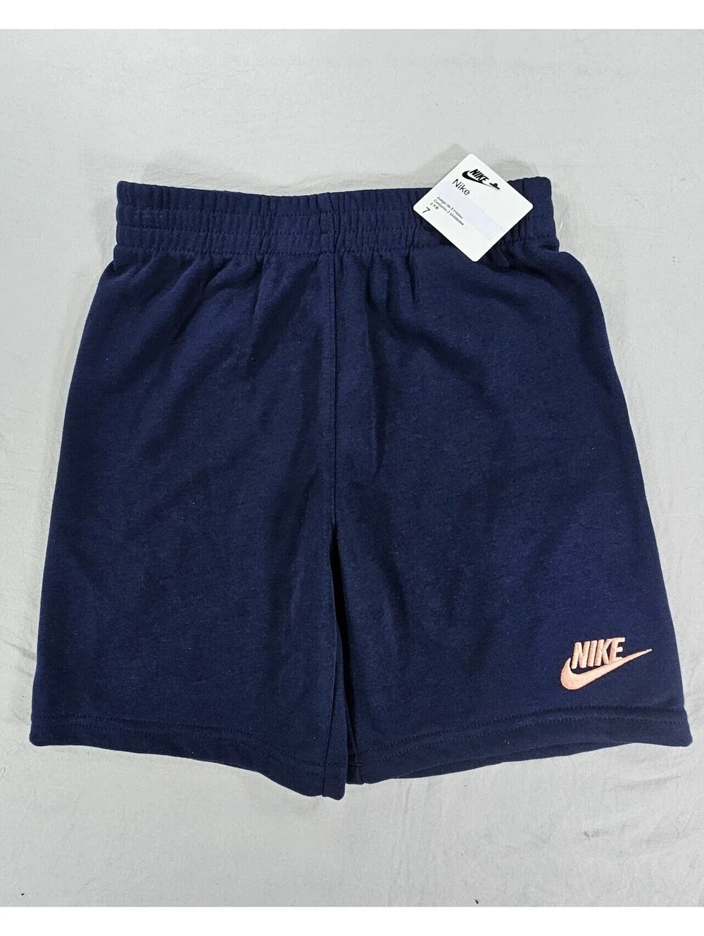 Nike Kids' Navy Blue  Cotton Blend Shorts. Size 7. #backtoschool